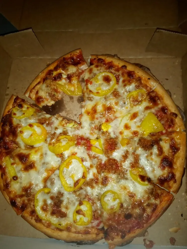 Sausage and Banana Pepper Pizza
